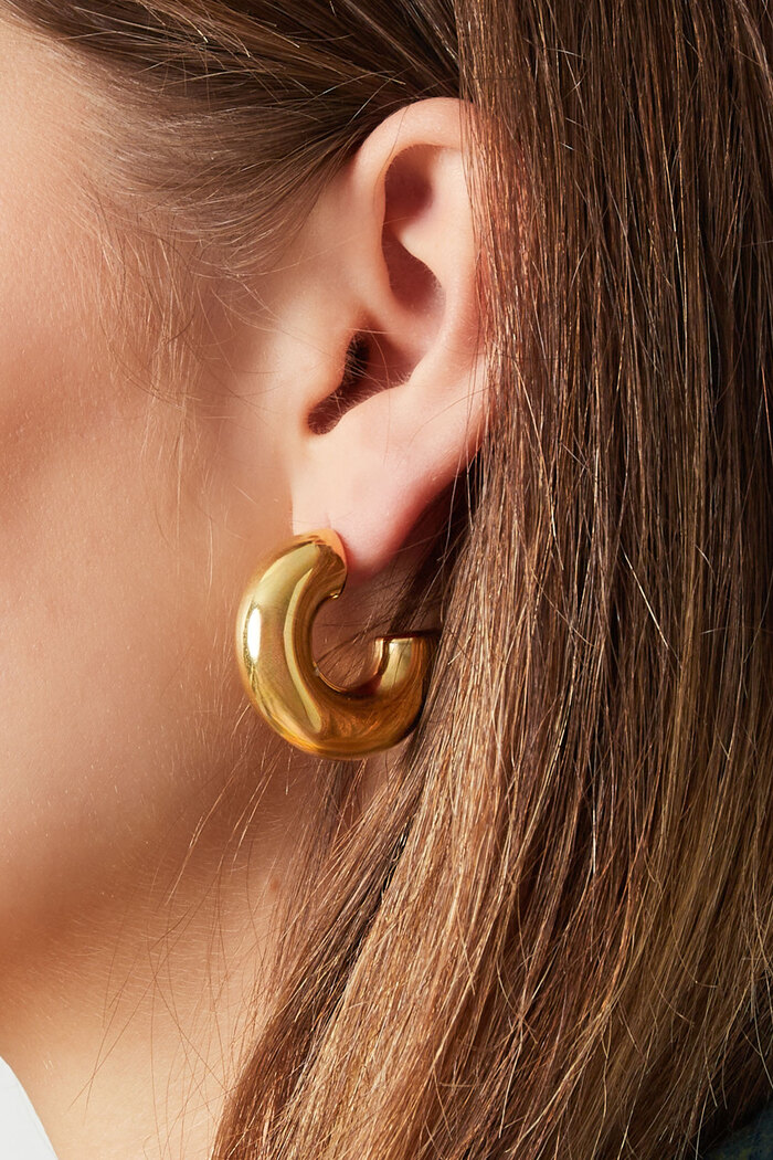 Einfache Ohrringe - Gold Bild3