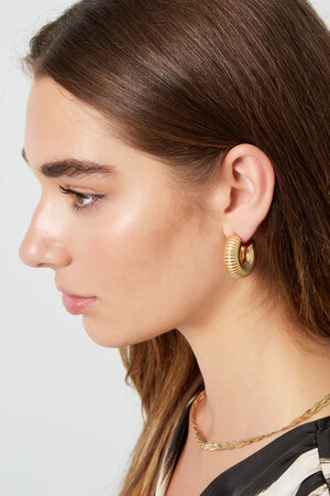 Earrings aesthetic half moon - gold h5 Picture7
