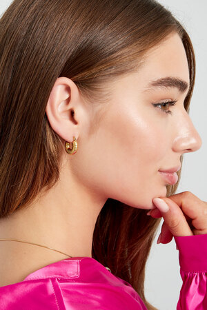 Boucles d'oreilles rondes esthétiques petites - argent h5 Image3