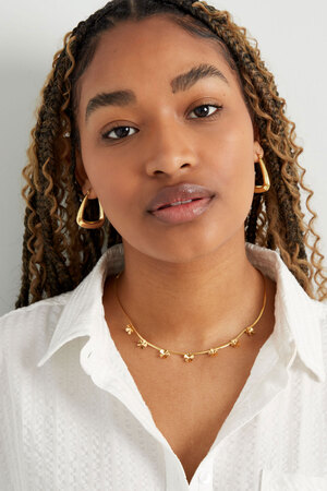 Simple statement earrings - gold h5 Picture2