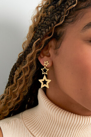 Earrings starry sky - gold h5 Picture3