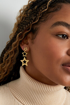 Earrings starry sky - gold h5 Picture4