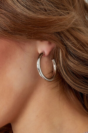 Boucles d'oreilles basic medium - doré h5 Image4