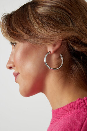 Boucles d'oreilles épaisses basiques - dorées h5 Image6