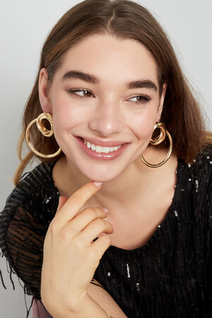 Earrings with a twist - gold h5 Picture2