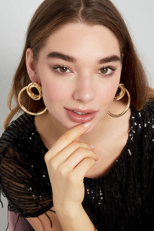 Earrings with a twist - gold h5 Picture4