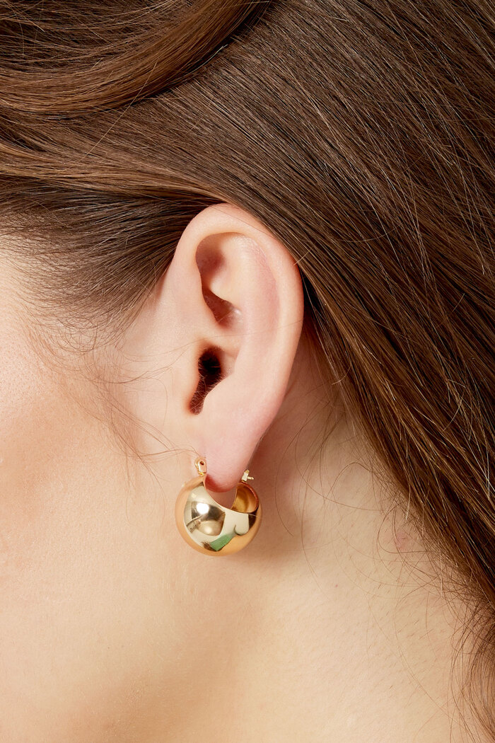 Boucles d'oreilles forme ronde - argent Image3
