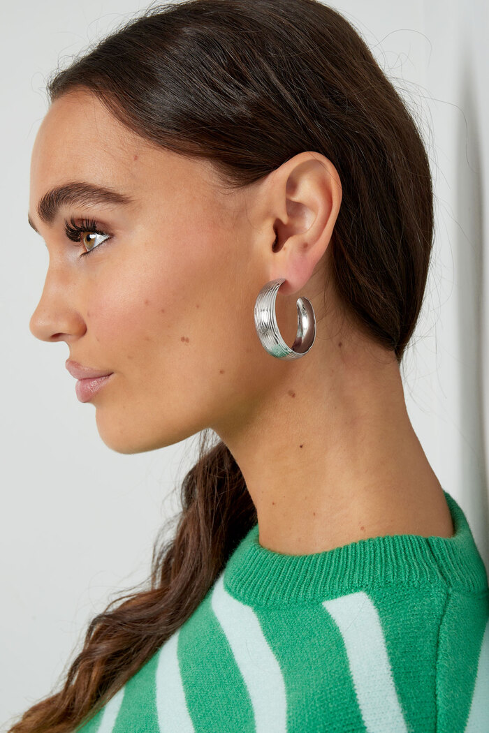 Earrings with print - gold Picture4