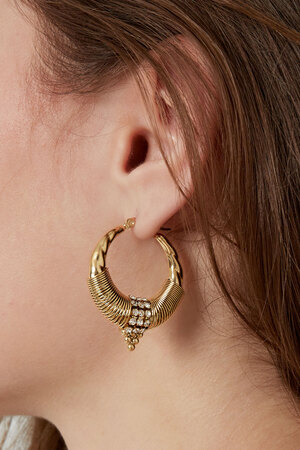 Earrings bohemian vibe - gold h5 Picture4