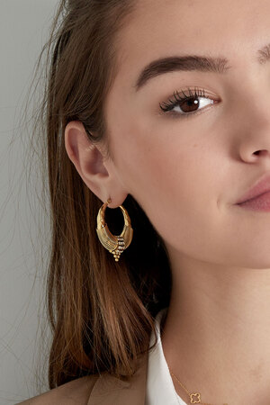 Earrings bohemian vibe - gold h5 Picture6