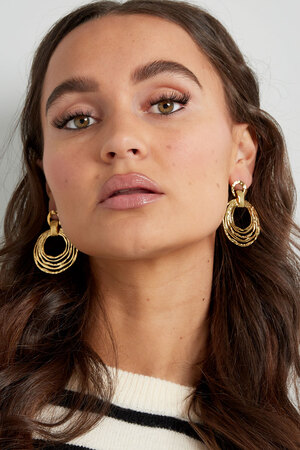 Earrings circles - gold h5 Picture4