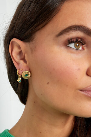 Ohrringe aus Naturstein mit Schlangendetail – Blaugold h5 Bild2