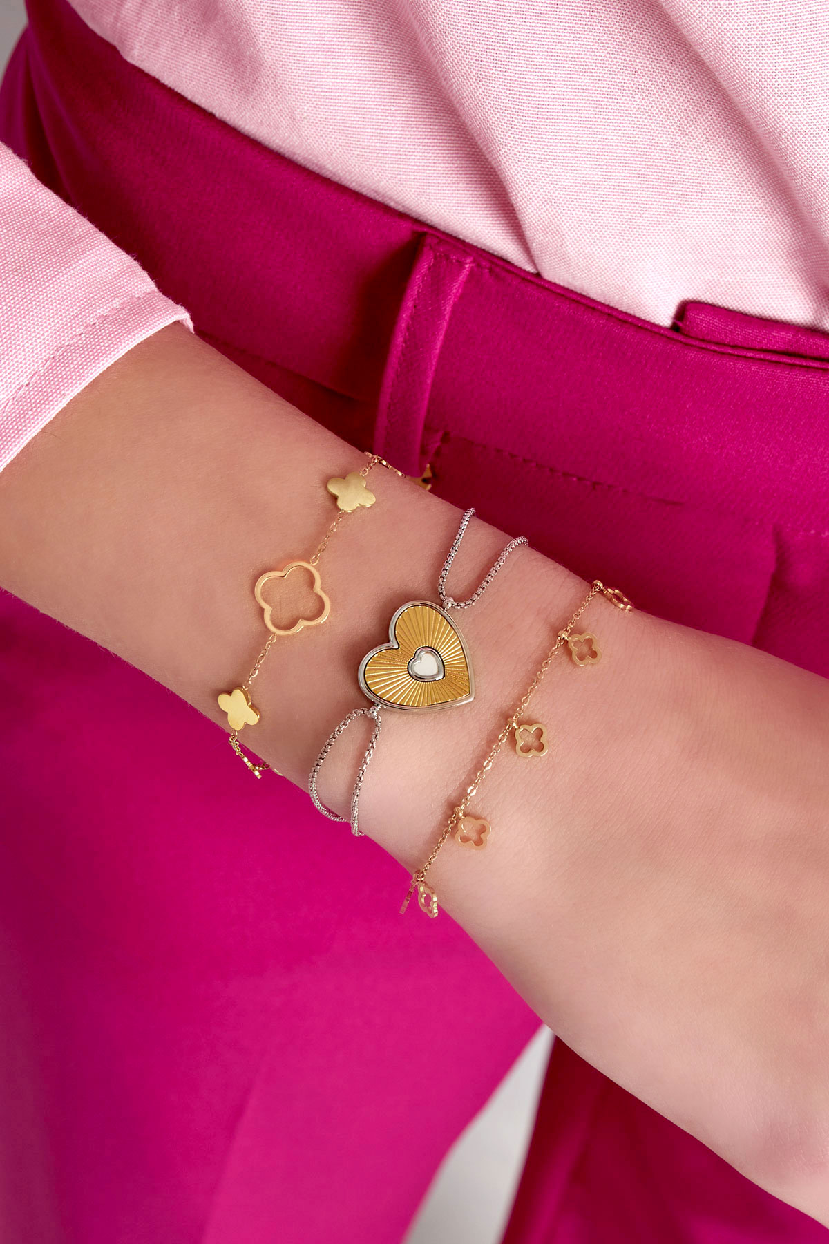 Bracelet lover heart - gold h5 Picture2