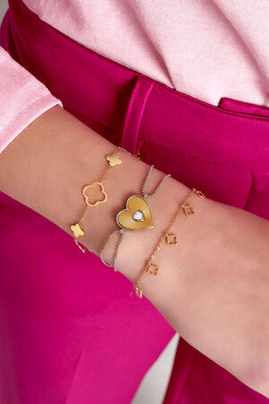 Bracelet amoureux coeur - doré h5 Image2