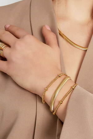 Bracelet flat coarse - gold-6.0MM h5 Picture4