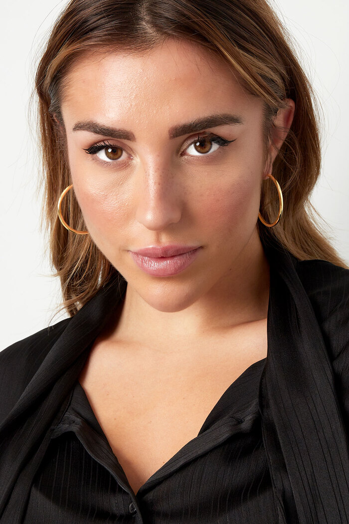 Earrings basic medium - gold Picture2