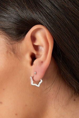 Boucles d'oreilles étoile basiques argent - petites h5 Image3