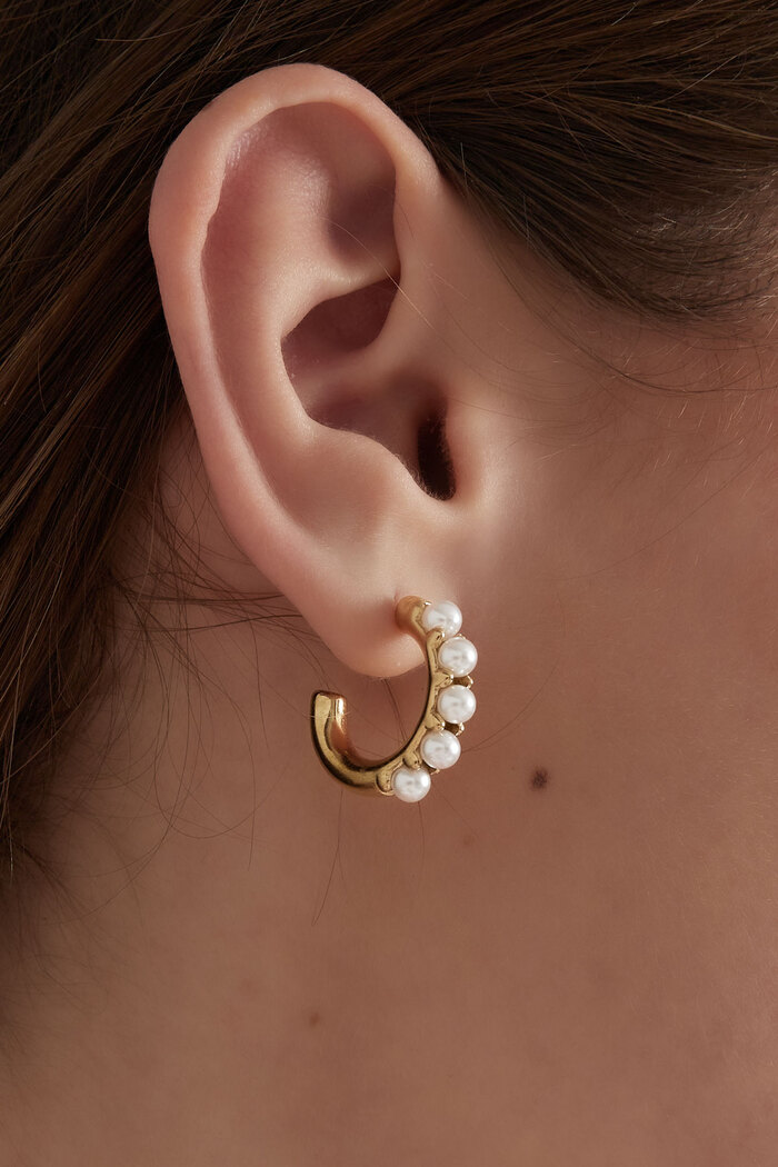 Boucles d'oreilles perle pureté - or Image3