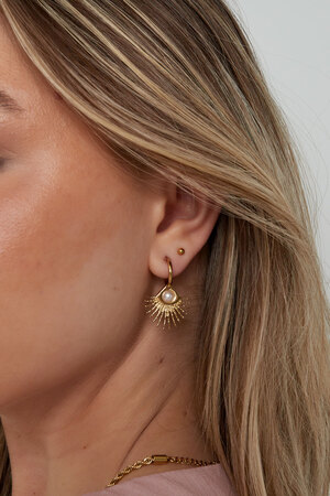 Earrings pearl eye - gold h5 Picture3