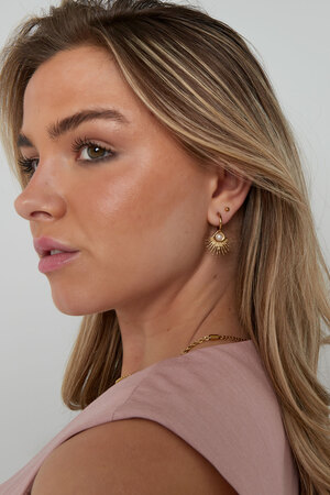 Earrings pearl eye - gold h5 Picture4