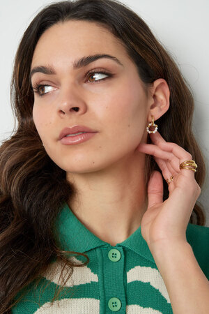 Ohrringe Perlensonne - Gold h5 Bild2