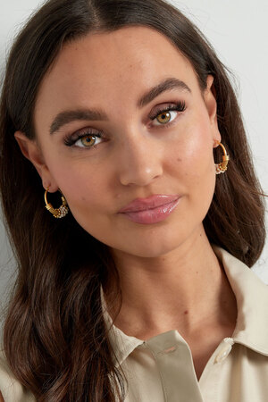 Earrings bohemian pearl - gold h5 Picture2