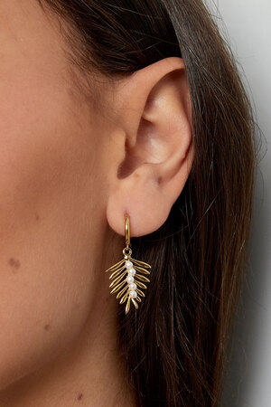 Earrings sail with pearls - gold h5 Picture3