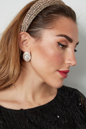 Earrings sparkly sun silver - zircon copper h5 Picture2
