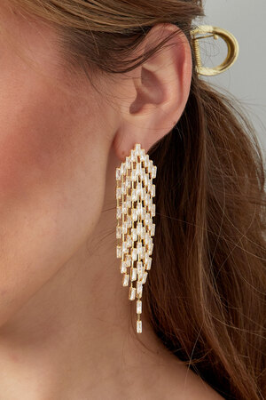 Boucles d'oreilles scintillantes must gold - zircon cuivre h5 Image3