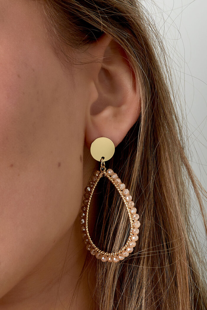 Boucles d'oreilles ovales pastel - fuchsia Image7