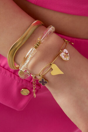Bracelet à breloques joli papillon - doré h5 Image2