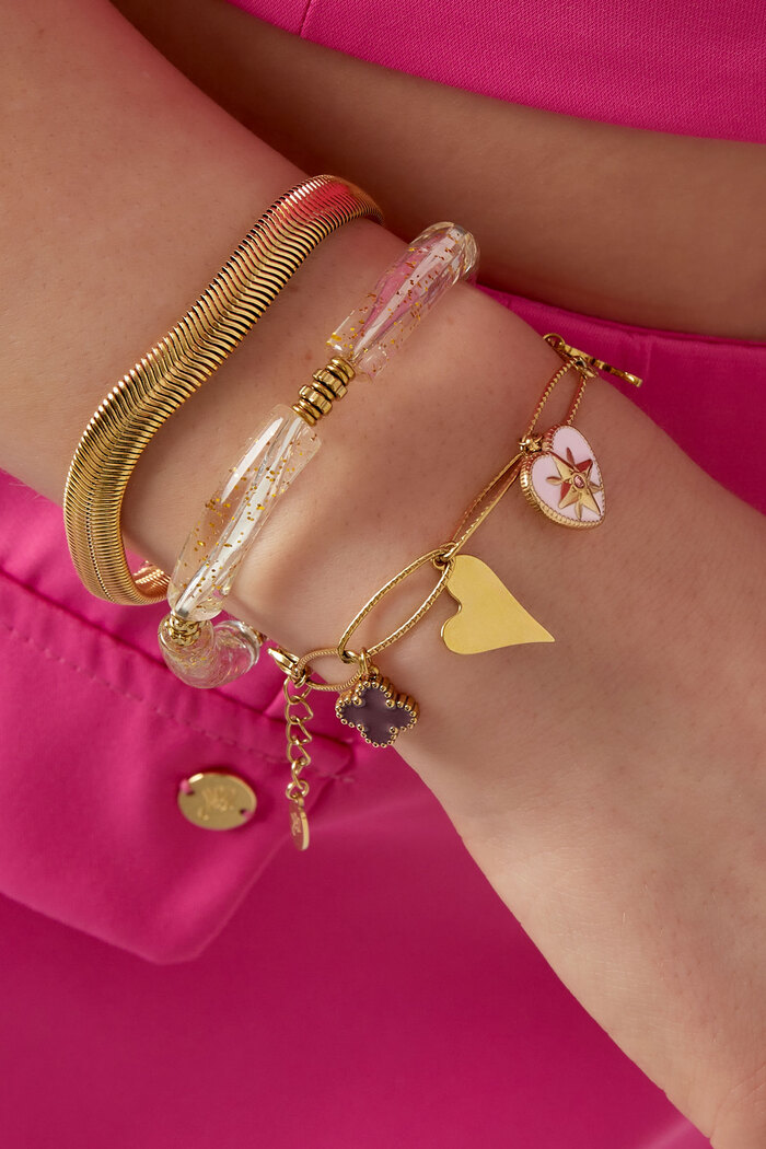 Charm-Armband schöner Schmetterling – Gold Bild2