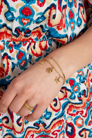 Bracelet with sea charms - gold h5 Picture2