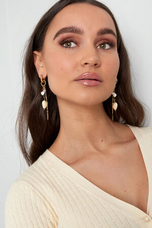 Earrings love party - beige h5 Picture2