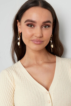 Earrings love party - beige h5 Picture4