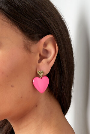 Earrings love on tour - fuchsia h5 Picture3