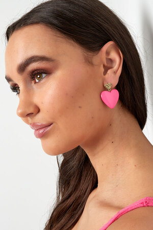 Earrings love on tour - fuchsia h5 Picture4