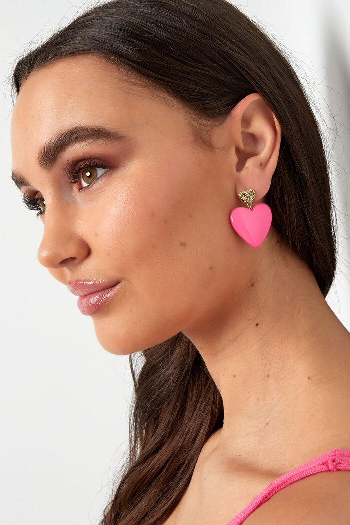 Earrings love on tour - pink gold Picture4