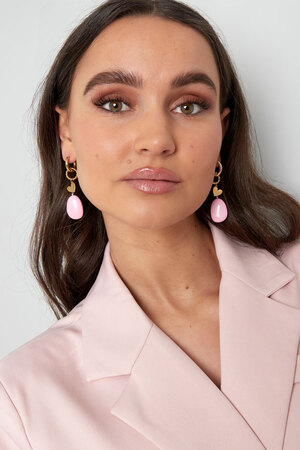 Earrings sea vibe - pink/gold  h5 Picture2