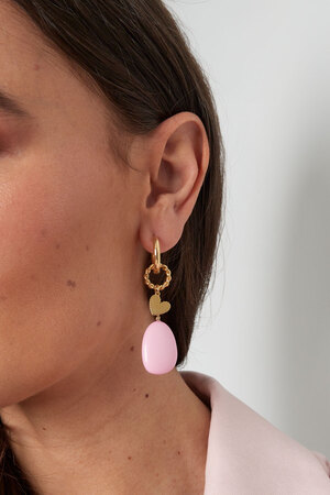 Earrings sea vibe - pink/gold  h5 Picture3