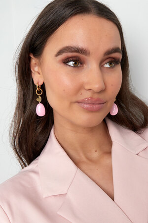 Earrings sea vibe - pink/gold  h5 Picture4