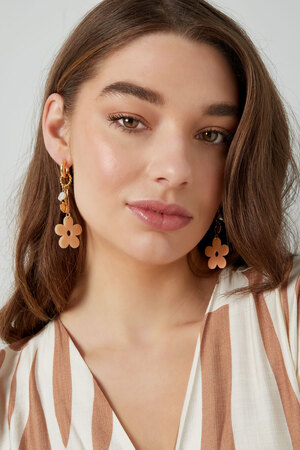 Earrings floral mood - beige gold h5 Picture2