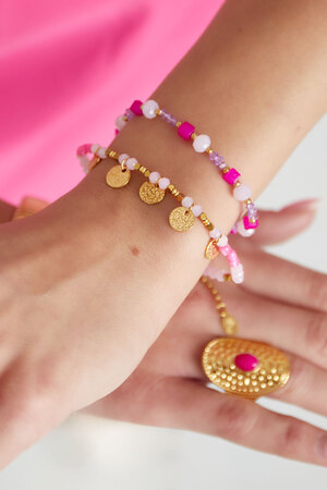 Bracelet free your mind - pale pink h5 Picture2