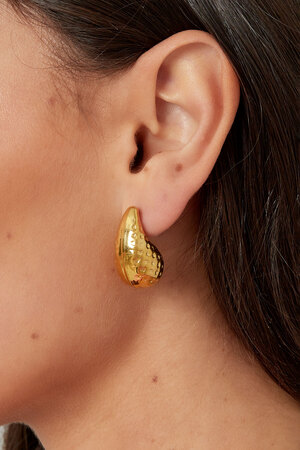 Boucle d'oreille pendante essentielle - doré h5 Image3