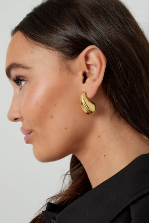 Drop structured earrings - yehwang h5 Picture4