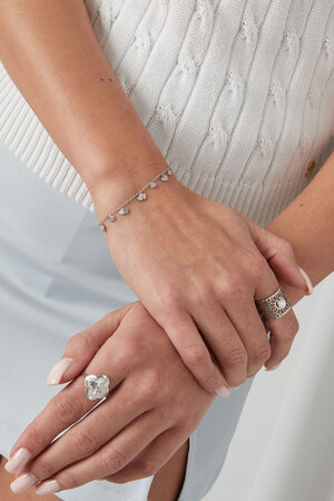 Classic bracelet with shell charms - silver h5 Picture2