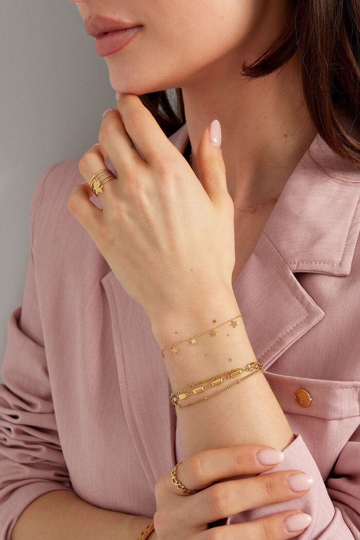 Joli bracelet étoile - Doré Image2