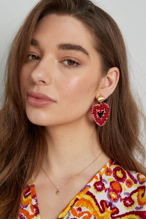 Earrings love all the way - fuchsia h5 Picture2