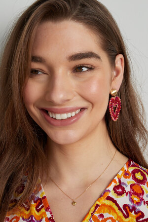 Earrings love all the way - fuchsia h5 Picture4