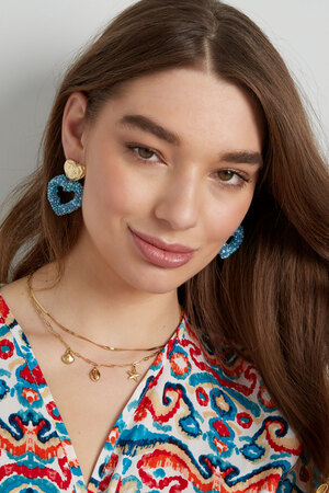 Earrings way to my heart - fuchsia h5 Picture4